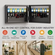 WeHere 16 Key Lock Box, Large Key Cabinet Security Storage Lockbox for School, Valets, Hotels, Home