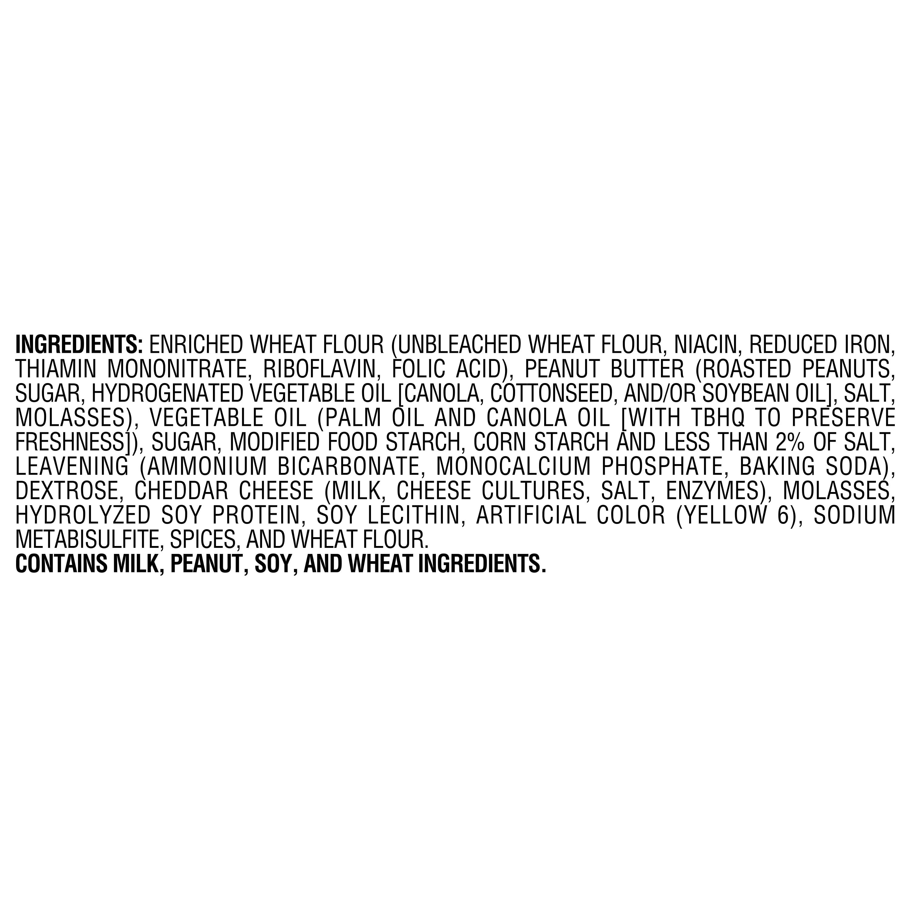 Munchies Peanut Butter on Baked Cheese Crackers, 1.42 oz Bag