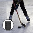 thumbnail image 4 of 2PCS/4PCS Sports Ice Hockey Pucks Official Size & Weight Hockey Pucks Rinks Synthetic Ice Pads For Beginners Practicing And Classic Training 2.76inch x 0.79inch, 4 of 7