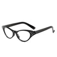thumbnail image 5 of Gafas de sol con montura de ojo de gato para mujer, estilo vintage, con incrustaciones de diamantes, estilo regular, 5 of 5