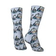 thumbnail image 4 of Junzan Police Car Mens Funny Socks For Men Women Colorful Fun Novelty Crew Patterned Socks, 4 of 9
