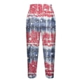 thumbnail image 3 of Plebaso Women's Summer Capris Pants Printed Elastic Waist Cropped Pants Ladies Casual Beach Pants, 3 of 4