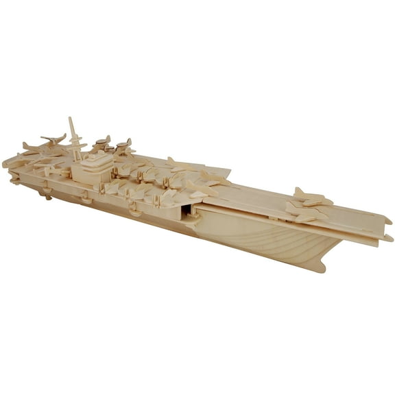 Puzzled Aircraft Carrier Wooden Puzzle