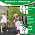 thumbnail image 3 of Topbuy Trampoline 10FT Recreational Trampoline with Ladder Enclosure Safety Pad and Anti-Rust Galvanized Steel Frame Black, 3 of 9