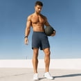 thumbnail image 6 of QPNGRP Men's 7" Athletic Basketball Shorts Workout Gym Quick Dry Shorts Lightweight Mesh Running Shorts Darkgray M, 6 of 7
