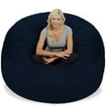 thumbnail image 5 of Chill Sack Bean Bag Chair, Memory Foam with Microsuede Cover, Kids, Adults, 6 ft, Navy, 5 of 9