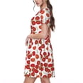 thumbnail image 2 of Vsdgher Robe Maxi Midi Décontractée pour Femmes Été 2025 Manches Courtes Col Rond Robe de Plage, 2 of 6
