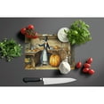 thumbnail image 3 of Italian Greyhound Fall Kitchen Pumpkins Glass Cutting Board Large 12 in x 15 in, 3 of 5