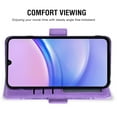 thumbnail image 4 of Asuwish Compatible with Samsung Galaxy A15 5G/4G Wallet Phone Case and Tempered Glass Screen Protector Flip Credit Card Holder Stand Mandala Flower Cell Cover for A 15 G5 15A Women Men Purple, 4 of 8