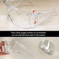 thumbnail image 2 of LOVEVER Protective Goggle Safety Glasses Clear Medical Eye Protection Anti Splash Proof Anti Fog Adjustable Anti-Dust Windproof Full View Breathable Anti-Droplets Chemical Lenses Eyewear, 2 of 6
