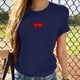 thumbnail image 1 of ICHUANYI Clearance Fashion Women Casua Printing Pullover Short Sleeve T-Shirt Tops Blouse(Navy, M) ICHUANYI WER2023081013816, 1 of 4