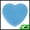 Blue, variant on Unique Bargains Heart Shape Makeup Brush Cleaner Rose Red
