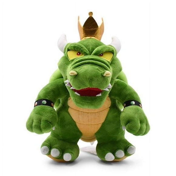 Soft Stuffed Toys 12" Super Maro Bros Boss King Koopa Bowser Plush Toy Doll Green