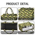 thumbnail image 4 of Large Capacity Tote Bag,Yellow Lemon Fruit Flowers Black Pattern Handbag Fashion Luxury Tote Bag,15.7"x13"x 5.1" Inches,Laptop Compatible, 4 of 6