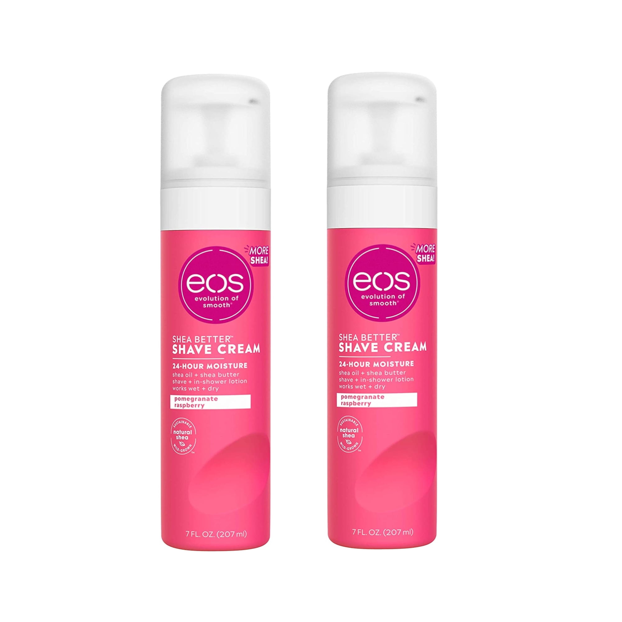 EOS, Shave Cream, Pomegranate Raspberry, 7 fl oz(pack of 2)