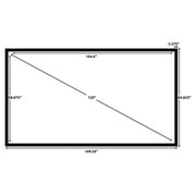 STR-169120-G Silver Ticket, 120 Diagonal, 16:9 Cinema Format, 4K Ultra HD Ready, HDTV (6 Piece Fixed Frame) Projector Screen, Grey Material