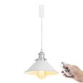 thumbnail image 1 of FSLiving Adjustable Height Remote Control H-Type Track Pendangt Light with E26 Silver Socket Retro Decoration Industrial Factory White Lamp Dimmable Color Changing for Kitchen,Customizable - 1 Light, 1 of 9