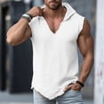 thumbnail image 2 of Men Tank Top Performance Athletic Workout Sleeveless Shirt Wicking Summer Breathable Gym Muscle Tops White S, 2 of 3
