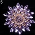 thumbnail image 1 of YOPTOP Bouquet de Mariée en Alliage Brillant avec Strass pour Femmes, Violet, 1 of 8