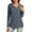 Dark Gray, variant on UQjfacai Hoodies for Women Fall Winter Waffle Knit Long Sleeve Drawstring Button V Neck Casual Pullover Sweatshirt Hooded Tops