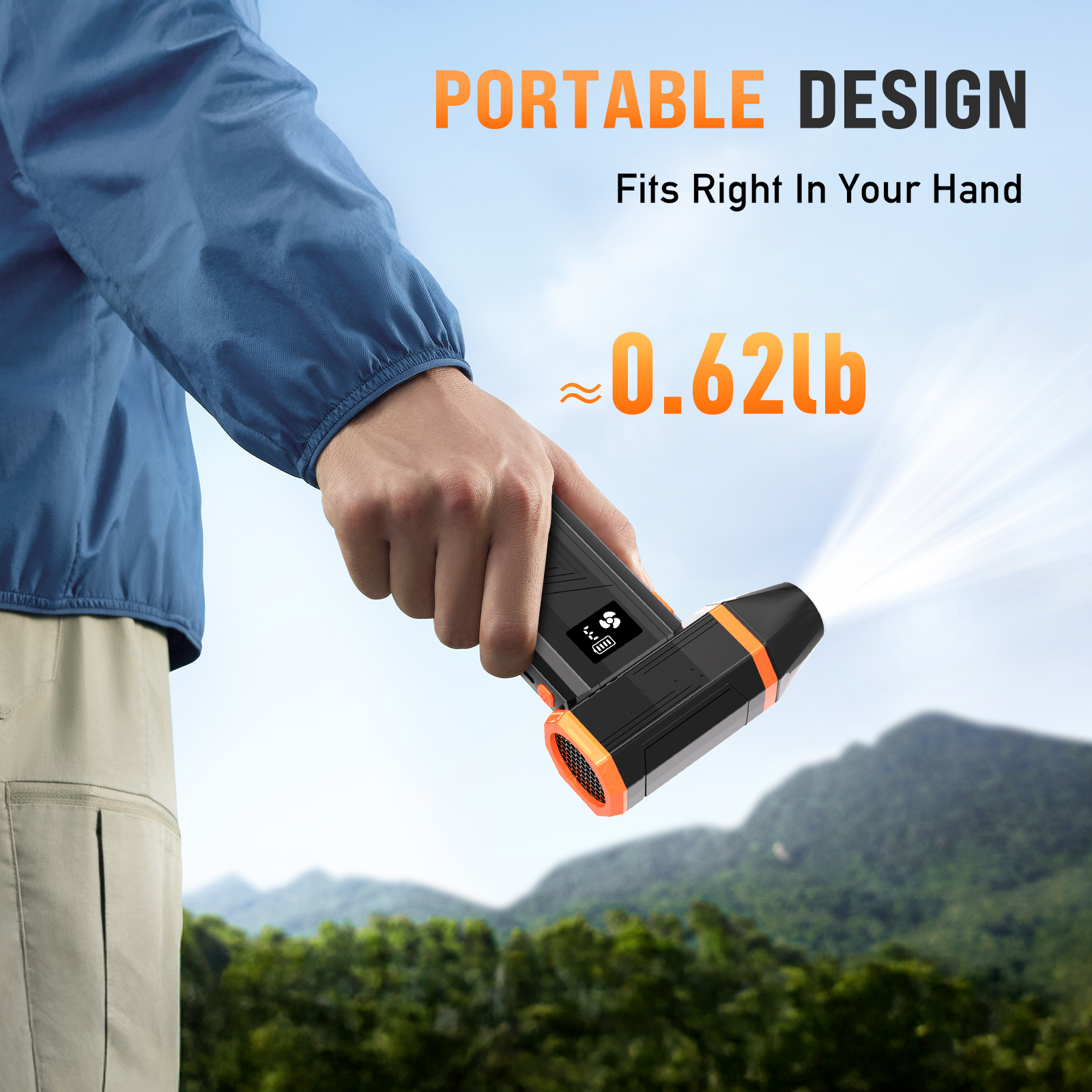 Loheer Compressed Air Duster – 140000RPM Electric Air Duster with Brushless Motor, Cordless Rechargeable Mini Blower for PC, Keyboard, Car, Outdoors, Home, 4.52x 2.87x 1.41in