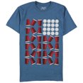 thumbnail image 1 of Univibe Mens Beer Pong Graphic T-Shirt, Blue, Large, 1 of 2