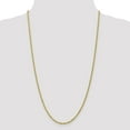 thumbnail image 3 of 10k Yellow Gold 2.5mm Sparkle-Cut Rope Chain - 12.4 Grams - 30 Inch - Lobster Claw, 3 of 4