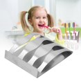 thumbnail image 2 of Toothbrush Holder, Stainless Steel Toothbrush Holder, Punch-Self-Adhesive Hollow Design Toothbrush Organizer, for Bathroom, BedroomTres agujeros, 2 of 5