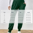 thumbnail image 3 of Htigea Womens Athletic Tapered Pants High Waisted Running Joggers with Pockets Solid Color Outdoor Sport Pant Green S, 3 of 8