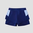 thumbnail image 4 of GYRATEDREAM Girls Swimsuits Two Piece Rash Guard Set Short Sleeve Bathing Suit Liner Swimwear with UPF 50+ Sun Protection for 8-14Y Blue, 4 of 7