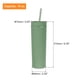thumbnail image 2 of Vaso Flaco Unique Bargains 16Oz Verde Claro Reutilizable Doble Pared, 2 of 6