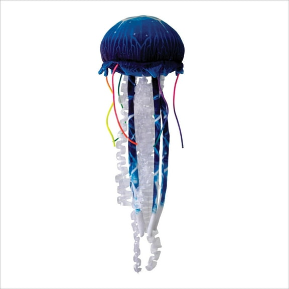 Real Planet 20" Blue Jellyfish Realistic Stuffed Animal, Marine Sea Life Plush Toy & STEM Learning Gift for Birthday Boys & Girls