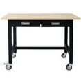 thumbnail image 4 of 48" × 20" Multifunctional Workbench with Two Drawers, Four Swivel Casters, Stable & High-Quality, 4 of 10