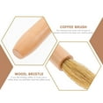 thumbnail image 3 of HONMEET 1ensemble Brosse à Café pour Machine à Expresso et Broyeur avec Manche Rond et Poils Kaki, 3 of 6