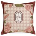 thumbnail image 3 of RV Juego de 4 fundas de cojín, funda de cojín de 45 x 45 cm, fundas de cojín decorativas para sofá, funda de almohada para dormitorio, sofá, silla, cama, jardín (rojo vintage) Rojo Verde, 3 of 5