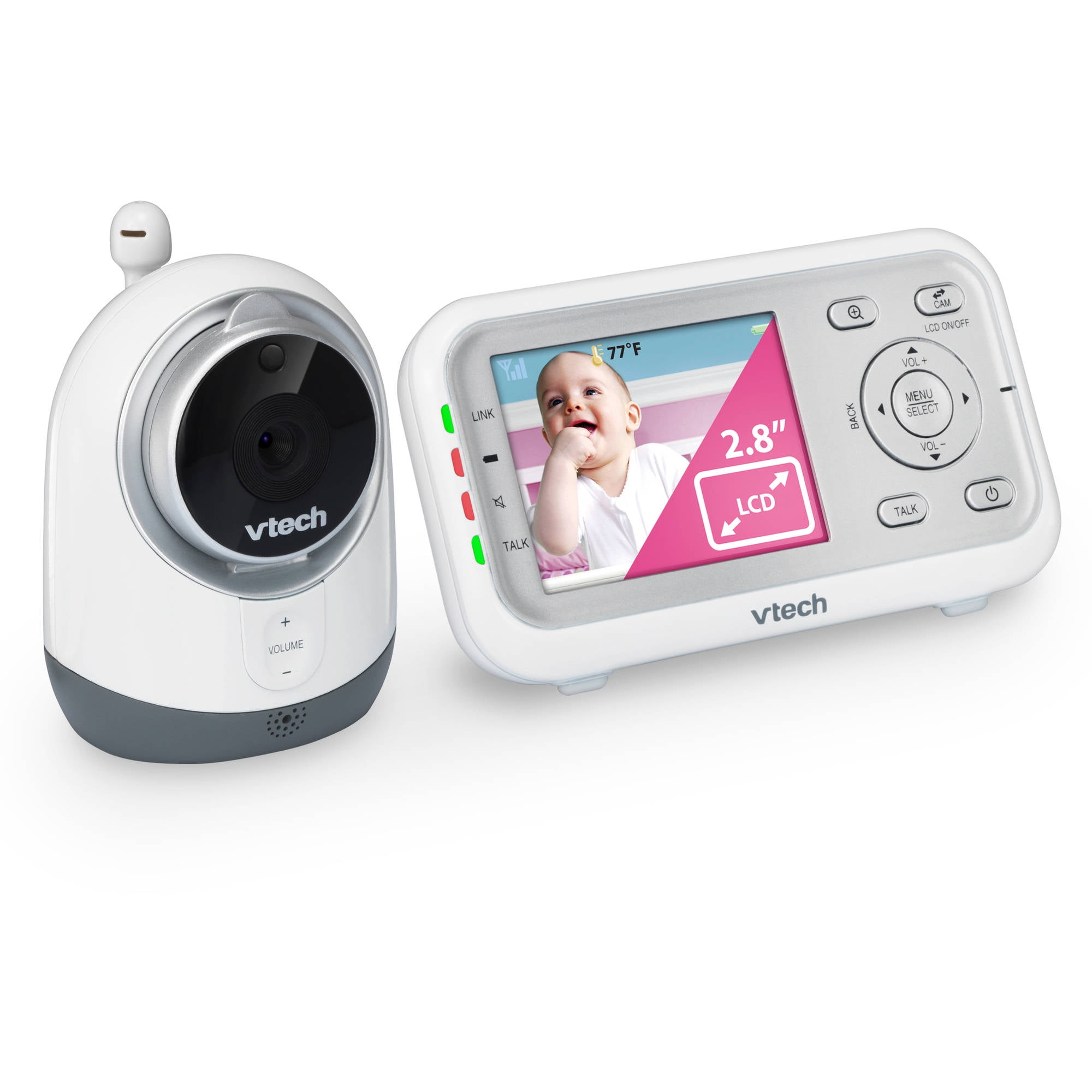 VTech VM352 Full Colour 5 Hi Res Video Monitor with Wide Angle and Standard Lens One Size White