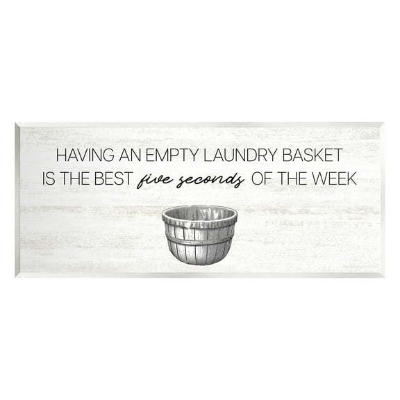 Best Five Seconds Laundry Humor Typography Graphic Art Unframed Art Print Wall Art