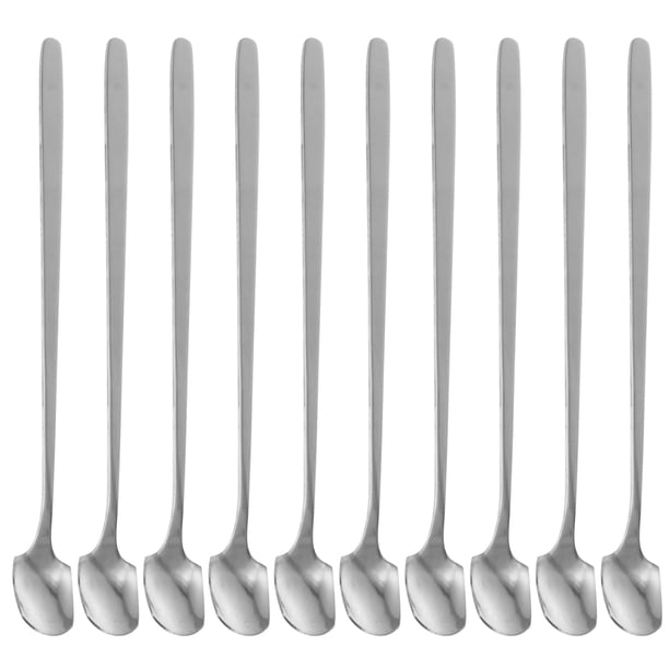 10 cucharillas de acero inoxidable para postres, café y utensilios de cocina.