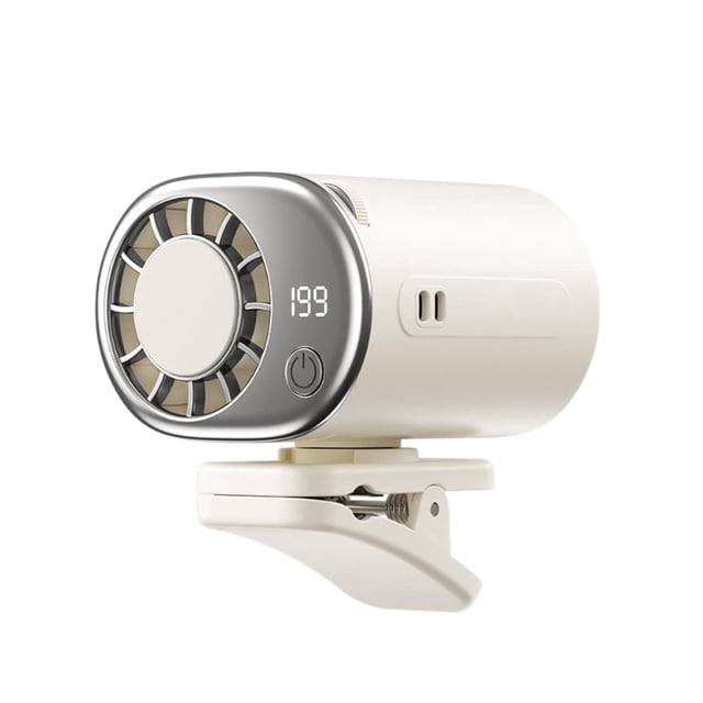 2026 Car Clip On Air Conditioner Fan With LED Display - 360° Rotation ,Portable USB Rechargeable Personal Cooling Mini Fans For Office,Car.