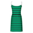 thumbnail image 3 of Nuoqisi Dress Women Print Fashion Spaghetti Strap Dresses Loose Fitted Tie Front Cami Sundress 2026, 3 of 5