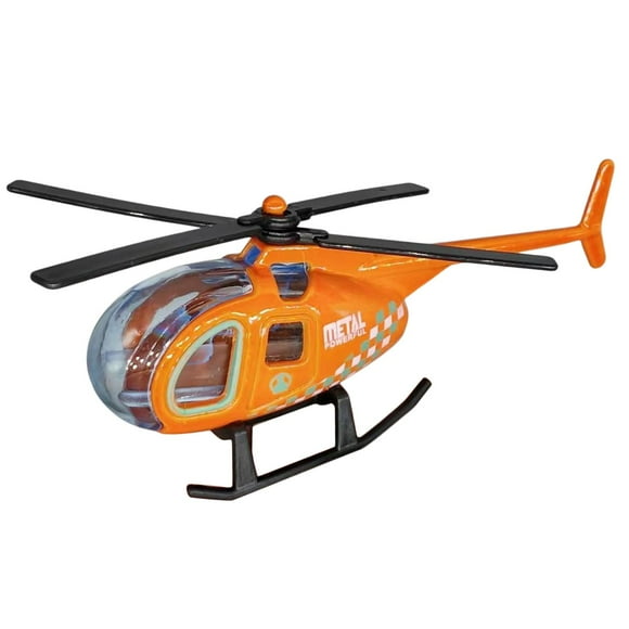 Helicóptero de Aleación Fundida a Presión a Escala 1/64, Modelo de Metal para Fiestas, Avión Coleccionable para Niños Y Niñas. Naranja