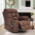 thumbnail image 2 of LEGAHOME Oversize Lift Recliner Chair, Electric Power Lift Chair with Heated and Massage Function, Large Fabric Recliner with Remotes & Cup Holders, Wide Seat Lounge Sofa for Big and Tall, Coffee, 2 of 12