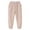 a-Beige, variant on Sweat Pants for Girls Solid Casual Long Pants Fall Winter Pants with Pockets for Kids Girl 2-3 Years