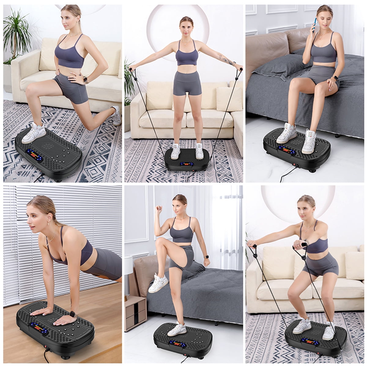 SAYGOGO Vibration Plate Fitness Platform, Adjustable Speed, Sturdy Base