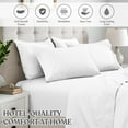 thumbnail image 4 of Superior Cotton Blend 600 Thread Count Pillowcase Set of 2, King Size, White, 4 of 4