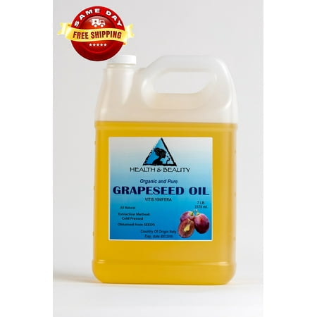 GRAPESEED OIL ORGANIC CARRIER COLD PRESSED 100% PURE 7 LB