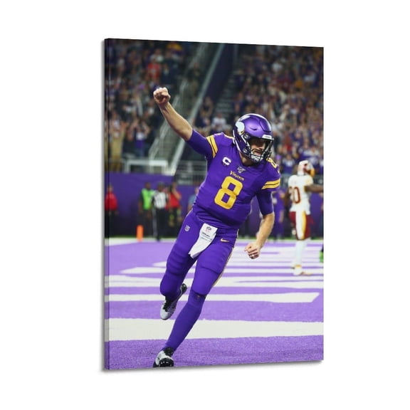 American Football Kirk Cousins Poster Poster Album Cover Posters for Bedroom Wall Art Canvas Posters Music Album Cover Poster