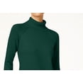 thumbnail image 3 of Karen Scott Women's Cotton Turtleneck Sweater Green Size XX-Large, 3 of 3