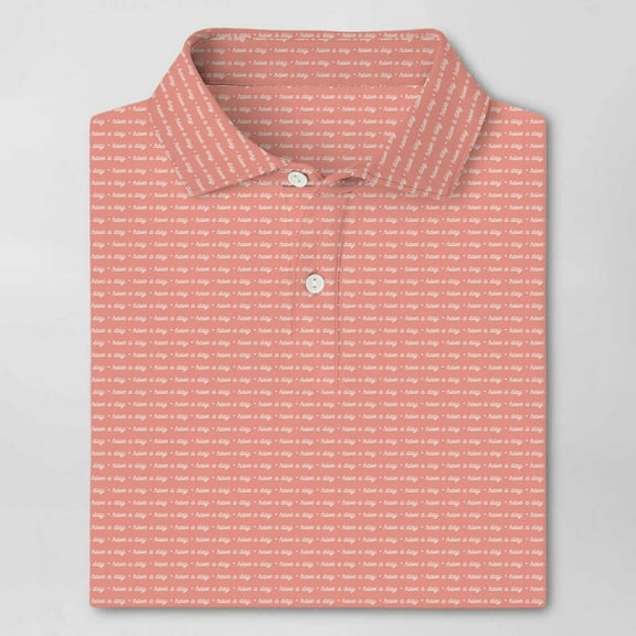 Have A Day Golf Polo Shirt for Men Women Peach Short Sleeve Golf Shirt