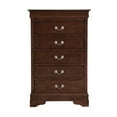 thumbnail image 3 of Glory Furniture Louis Phillipe 5 Drawer Chest in Cappuccino, 3 of 8